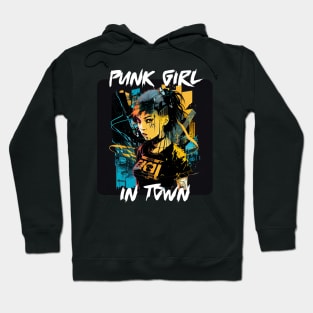 Graffiti Style - Punk Girl In Town 7 Hoodie